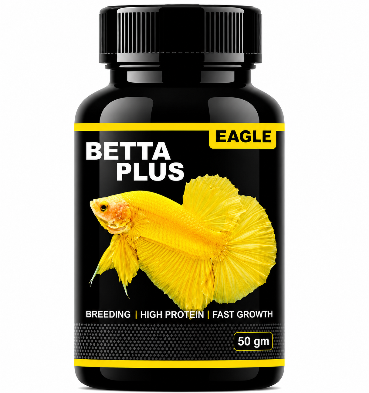 EAGLE BETTA PLUS – PREMIUM HIGH PROTEIN BETTA FISH FOOD FOR BETTA SPLENDENS | BREEDING SUPPORT, FIN DEVELOPMENT, COLOR ENHANCEMENT & HEALTHY GROWTH | 50g