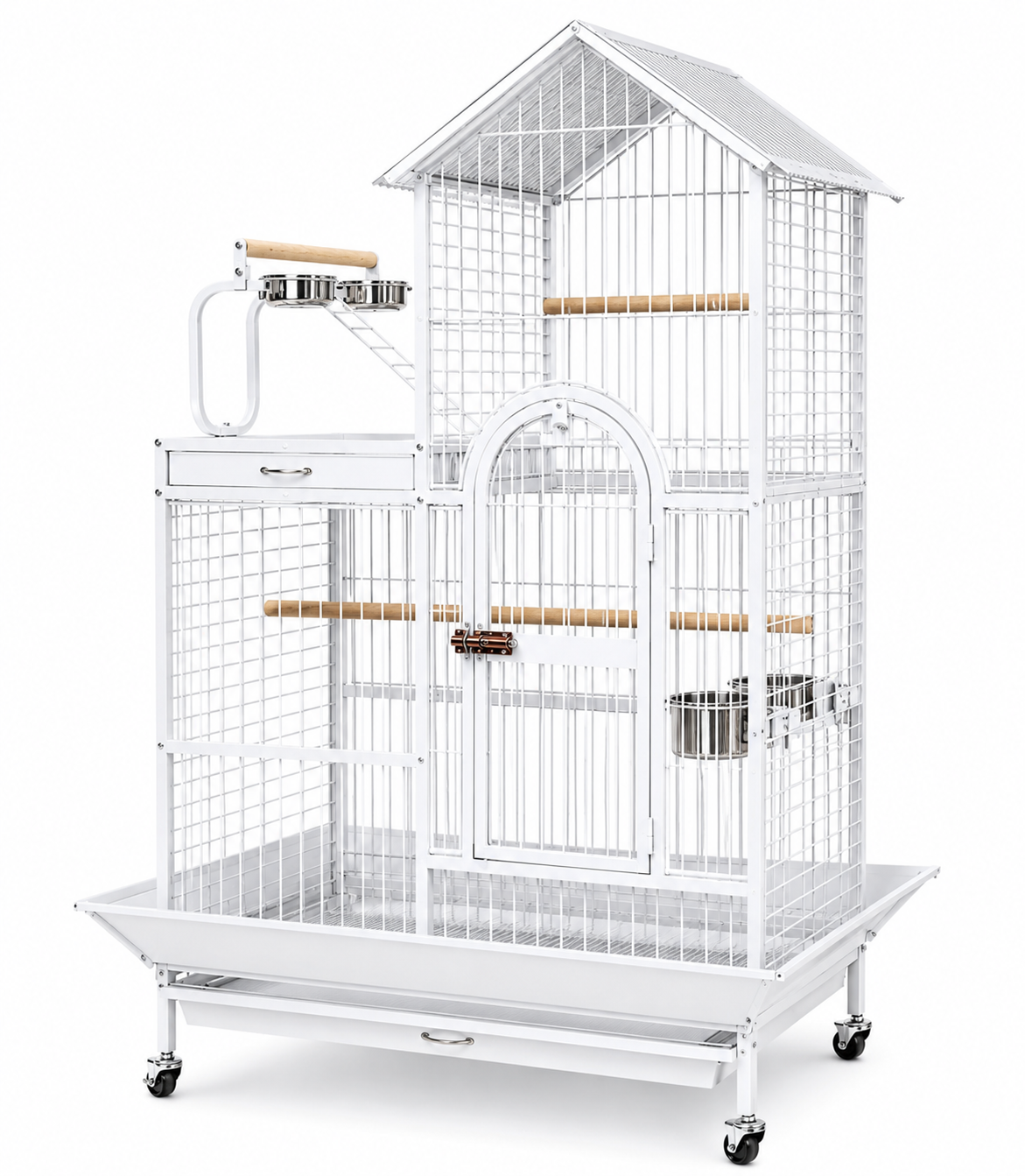 DAYANG A17 GRAND PARROT RESIDENCE WITH DECORATIVE ROOF DESIGN – 114 × 91 × 160 CM