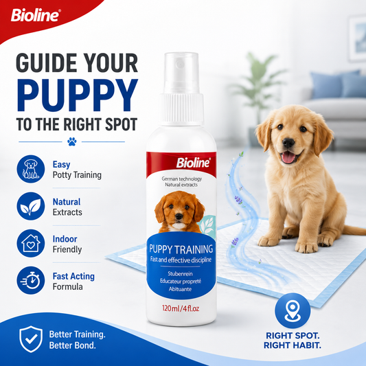 Puppy Potty Training Combo | 50ml Training Spray + 7 Leak-Proof Training Pads