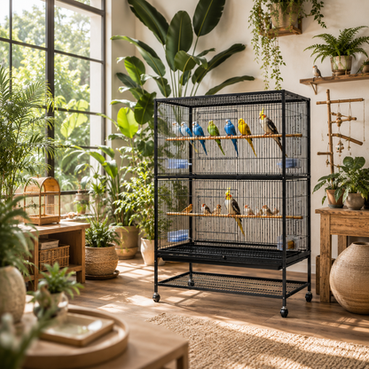 DAYANG A33 PREMIUM FLIGHT CAGE FOR FINCHES, BUDGIES & COCKATIELS – 79 × 52 × 130.5 CM