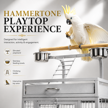DAYANG A11 LUXURY PARROT RESIDENCE WITH ELEVATED PLAYTOP & FEEDING STATION – 82 × 77.4 × 164 CM