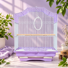 Purple & White Premium Bird Cage – 30 × 23 × 29 CM