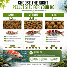 Horizon Jumbo Koi High Protein Bucket Food 2kg - Daily nutrition