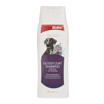 Bioline Glossy coat Shampoo 250ml - pet grooming
