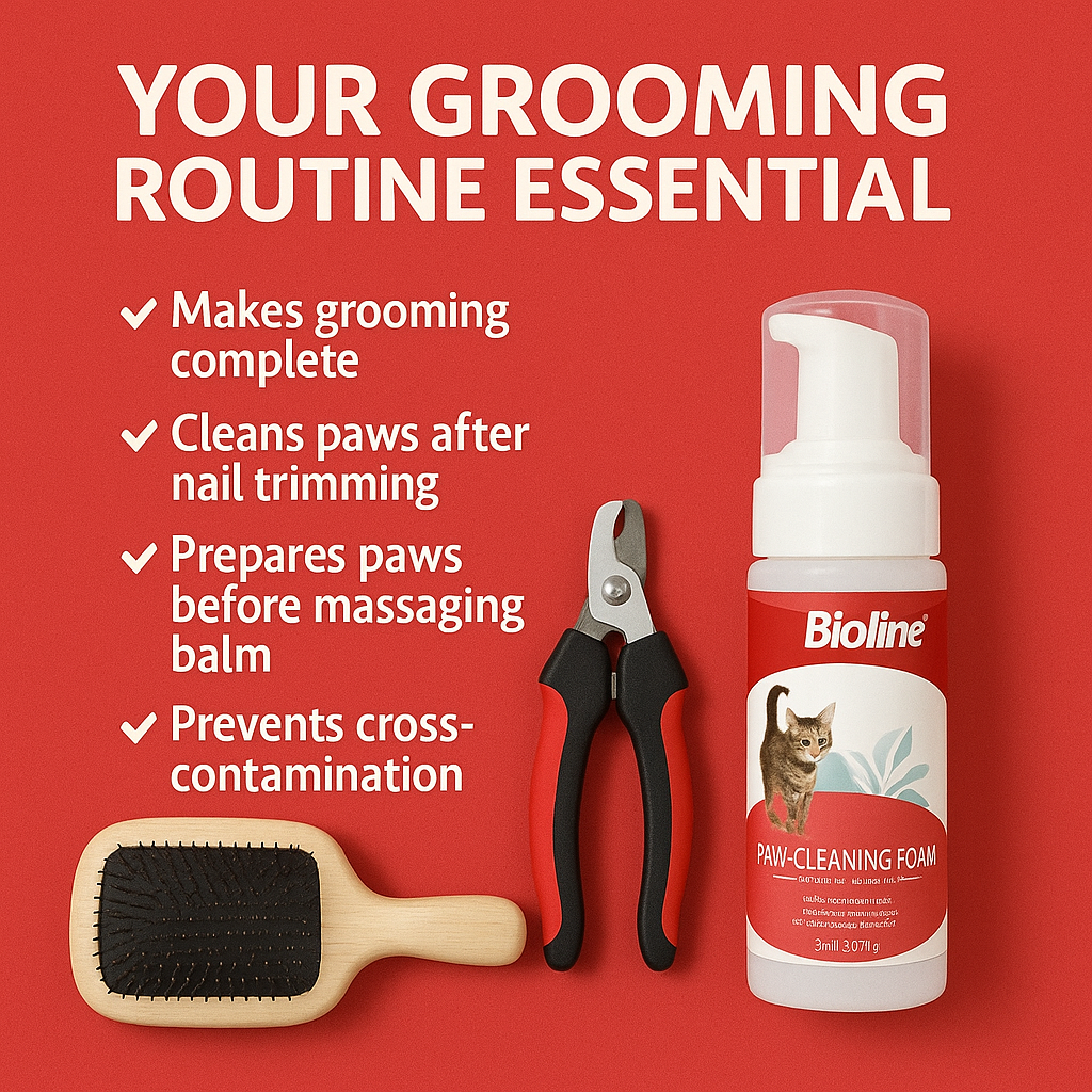 Paw cleaning foam for cat 100ml