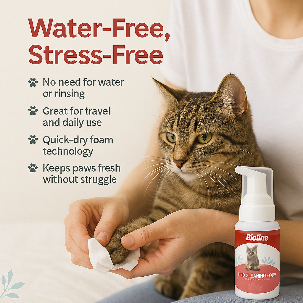 Paw cleaning foam for cat 100ml