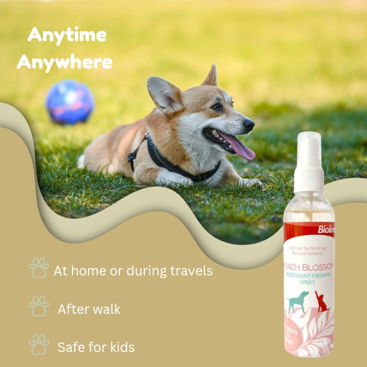 Bioline Peach Blossom Scent 118 ml pet grooming